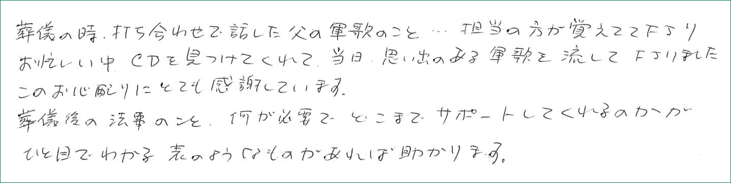 お客様の声アンケート画像